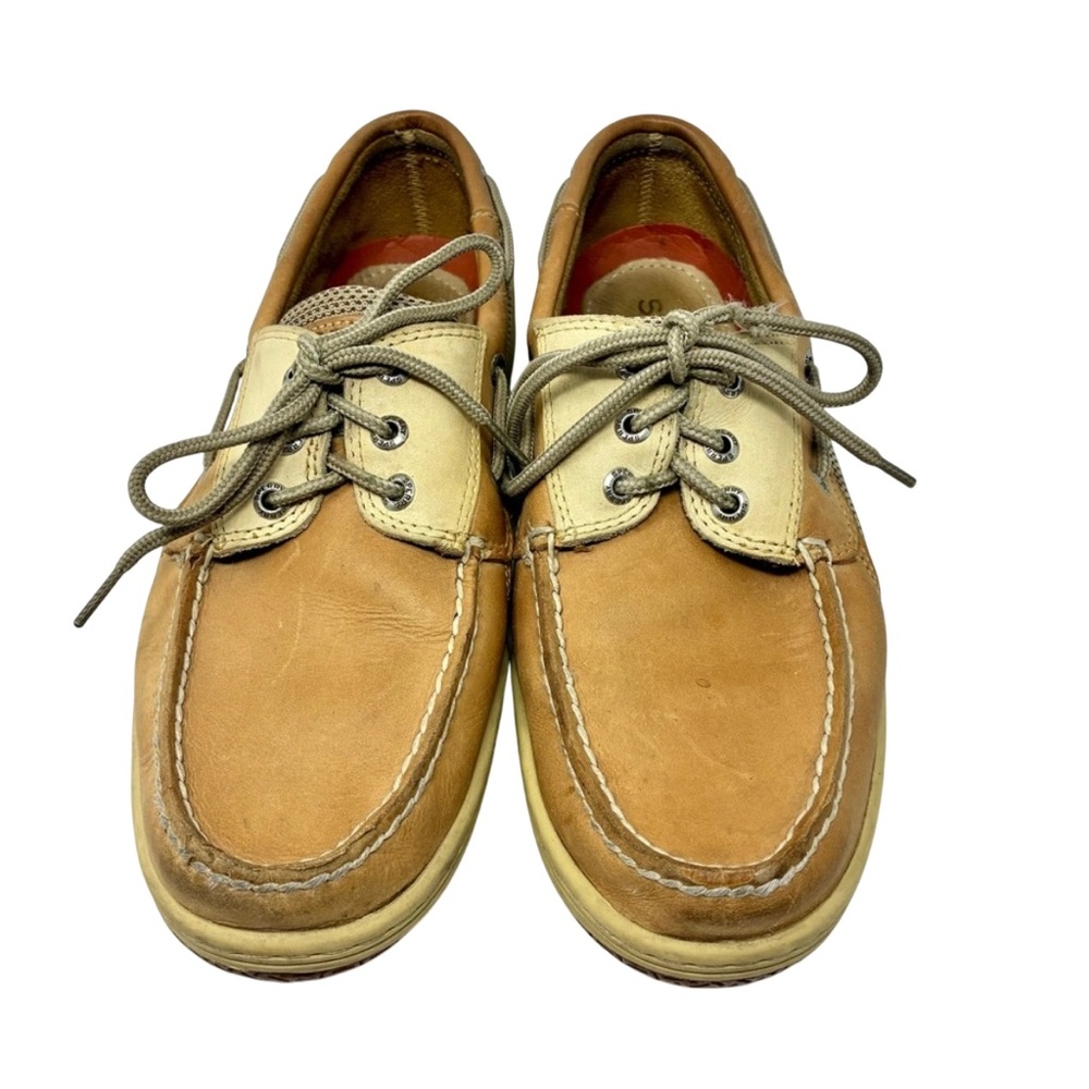 Sperry Top-Sider Men’s Loafer Leather Boat Shoe Tan Two Tone Size 9.5 M